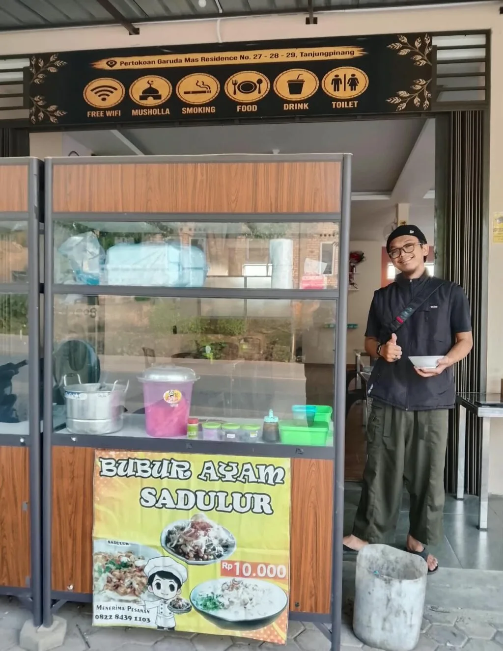 Kuliner Tanjungpinang: Nikmatnya Semangkuk Bubur Ayam Sadulur di Kedai Kopi GMR
