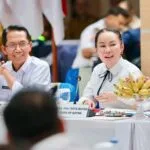 Wali Kota Batam Amsakar Achmad bersama Wakil Wali Kota Li Claudia Chandra
