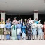 Wali Kota Batam Amsakar Achmad dan Wakil Wali Kota Li Claudia Chandra usai upacara HUT ke 24 Kepri di Dataran Engku Putri