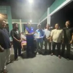Penyerahan Surat Keputusan (SK) Pengurus Definitif Ranting HNSI Kecamatan Jemaja oleh jajaran DPC HNSI Kepulauan Anambas di Kafe Siantar Nur
