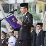 Sejumlah pegawai dan pejabat Pemko Batam mengikuti upacara Peringatan Hari Kesaktian Pancasila Tahun 2026 di Dataran Engku Putri e1790915514614