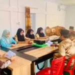 Suasana pembacaan Surah Yasin dan doa bersama Jumat pagi oleh jajaran Pemerintah Desa Gemuruh Kecamatan Kundur Barat Kabupaten Karimun (2)